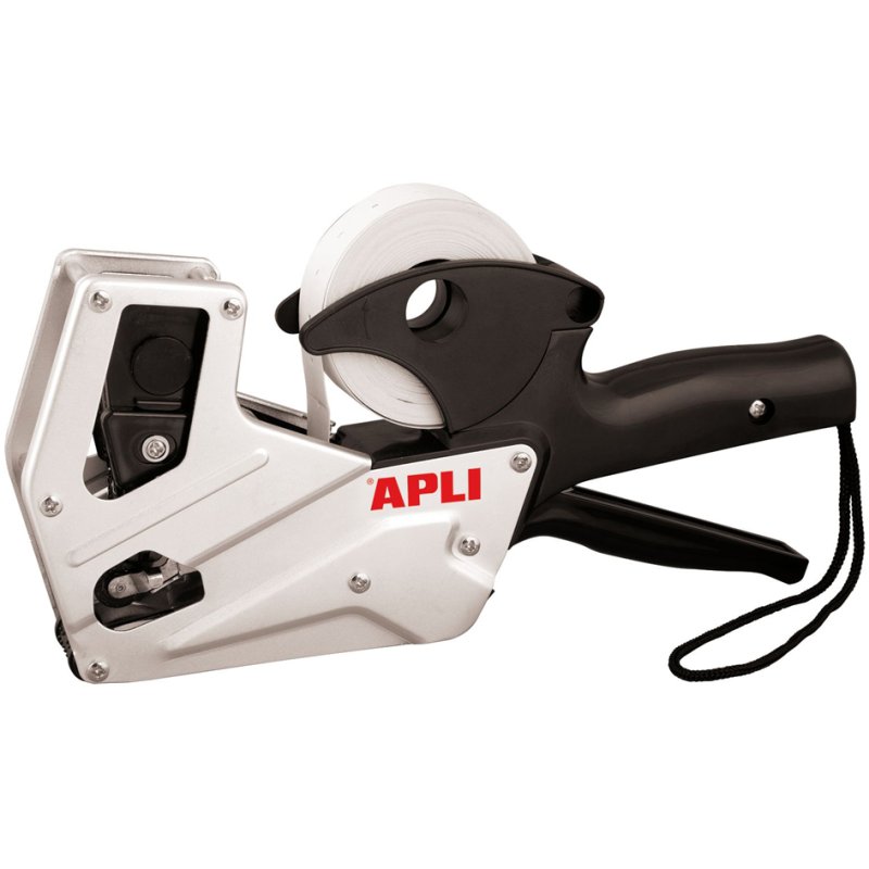 APLI étiqueteuse une ligne, 8 chiffres, argent/noir